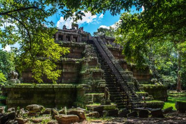 Gizemli kalıntıları antik Phimeanakas Tapınağı Angkor, Siem Reap, Kamboçya