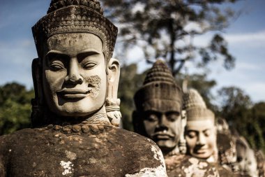 Angkor Thom 'daki bayon tapınağı, Siem hasadı, Kamboçya