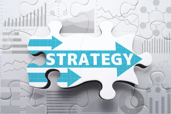 Strategie planen und Marketingdaten analysieren, um eine Geschäftslösung zu finden. — Stockfoto