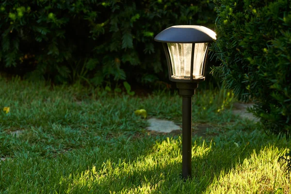 Lumière Soleil Des Lumières Solaires Pour Sentier Extérieur Dans Jardin — Photo