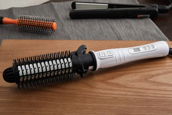 electric hair curling iron round brush and other styling tools