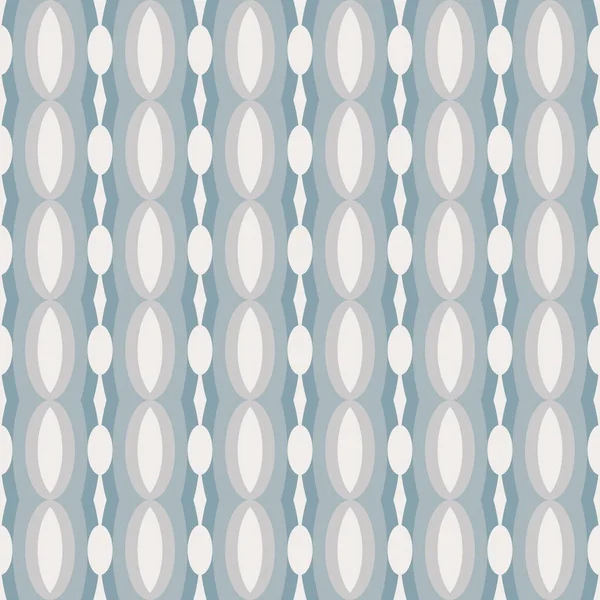 Abstract flat seamless pattern with oval chains. Timeless simple