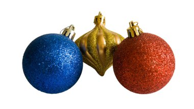 birkaç Noel topları renkli