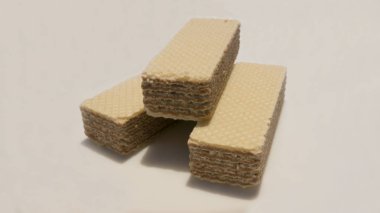 Waffle üzerinde hafif bir arka plan doldurarak çikolata ile