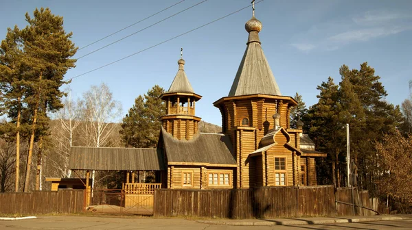 Деревянная Церковь Старым — стоковое фото