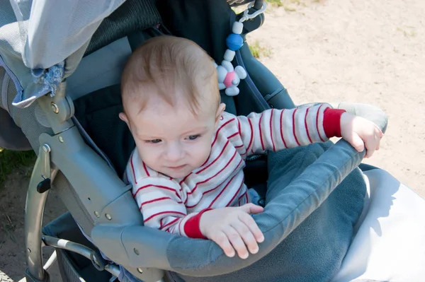 Child Stroller Summer Street — Stock Photo, Image