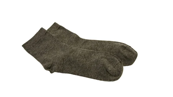 Paire Chaussettes Coton Gris — Photo