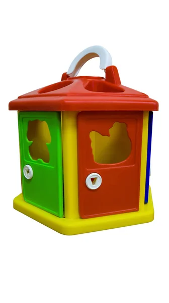 Zabawka Sorter Drzwi Klucze Dla Rozwoju Logiki Dziecka — Zdjęcie stockowe