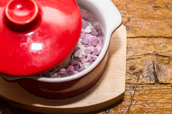 san Sevgililer için renkli kalpler güzel mix