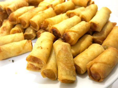 Lezzetli Asya mutfağının yakın görüntüsü 