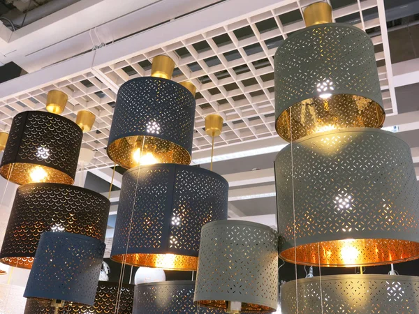 Beautiful Light Lamps Interior Design — Foto Stock