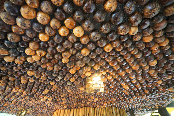 Coconut pattern in home.