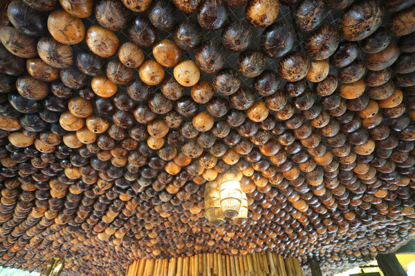 Coconut pattern in home.