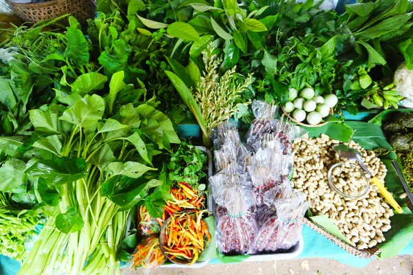 Fresh Vegetables Herbs Market — Stock Photo, Image