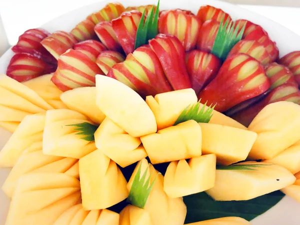 Close View Delicious Fresh Tropical Fruits — Stock Photo, Image