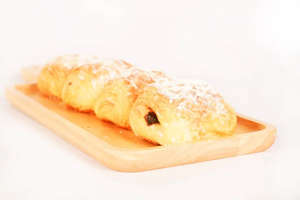 Delicious Fresh Baked Sweet Buns Close — Foto de Stock