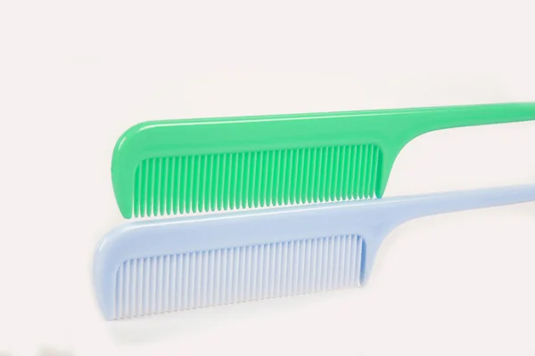Close View Combs White Background — Stock fotografie