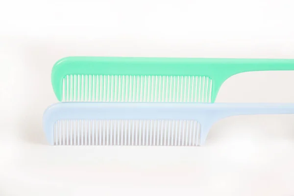 Close View Combs White Background — Stockfoto