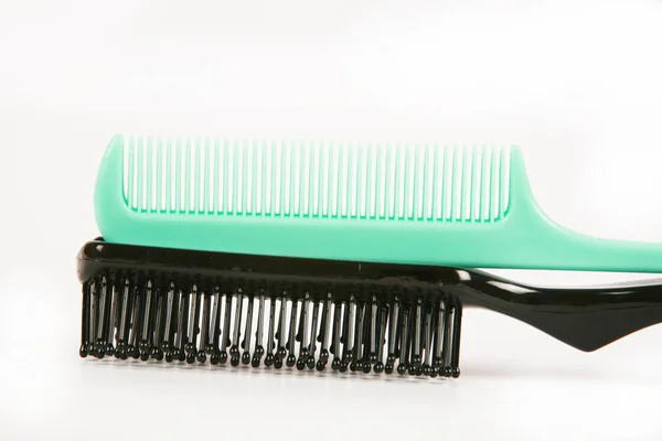 Close View Combs White Background — ストック写真