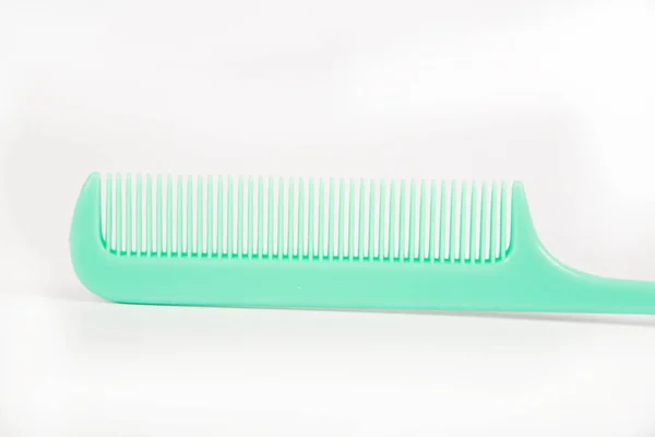 Close View Comb White Background — Stok fotoğraf