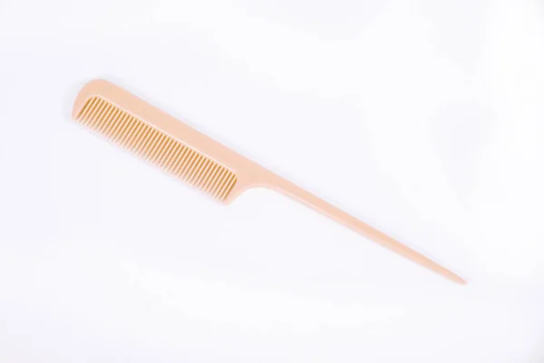 Close View Comb White Background — ストック写真