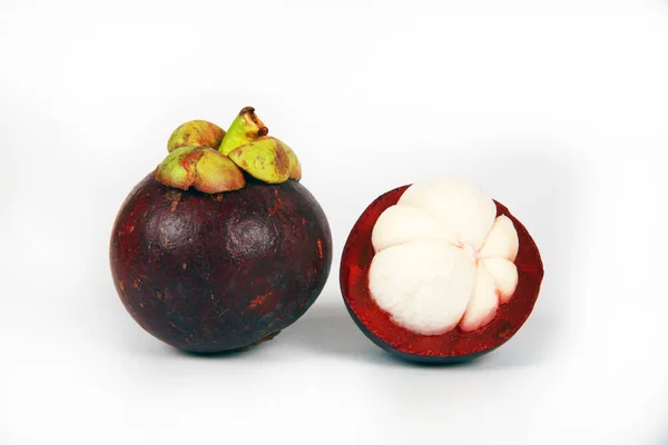 Mangosteen Fruits Fresh Healthy Tropical Fruits — Stock Photo, Image