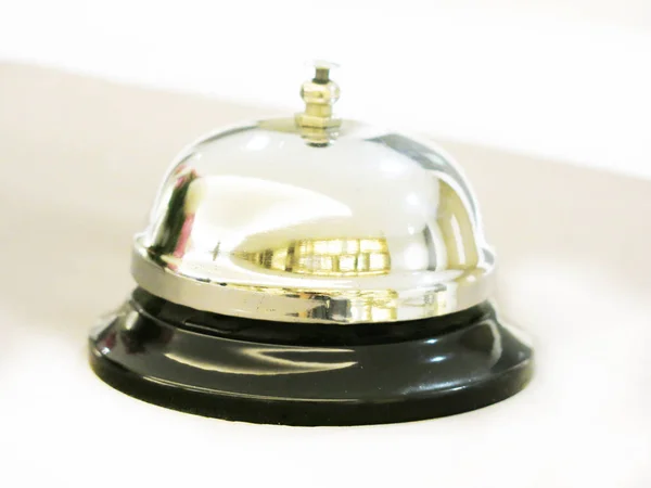Hotel Reception Bell White Background — 图库照片