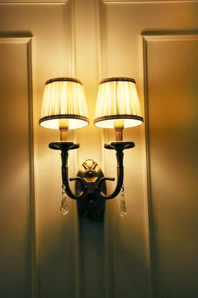 Modern Illuminated Lamp Room — стоковое фото