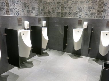 white sanitary design in toilet in home.