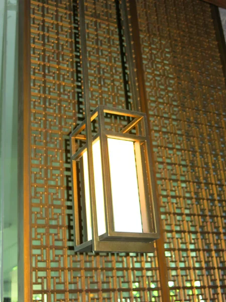 Modern Illuminated Lamp Room — Foto Stock