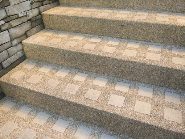 Concrete Staircase Brick Wall lizenzfreie Stockbilder