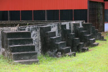 old concrete stairs outdoor