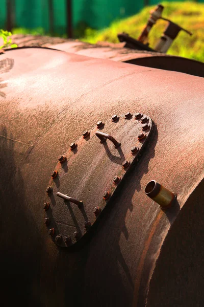 Old Oil Tank Rust Farm — Foto de Stock