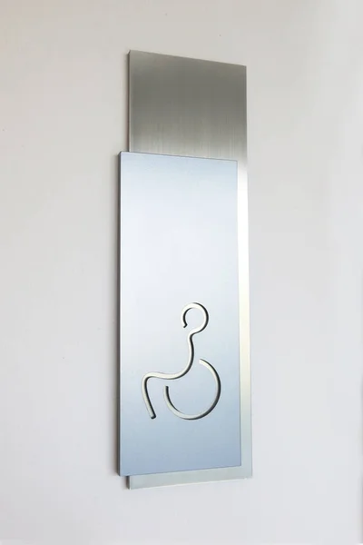 Close View Restroom Symbol Door — Φωτογραφία Αρχείου
