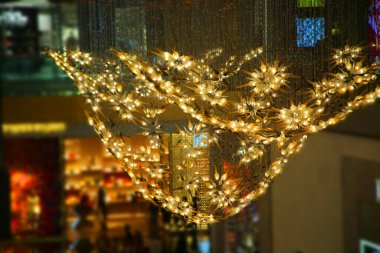 Modern lighting decorations on ceiling