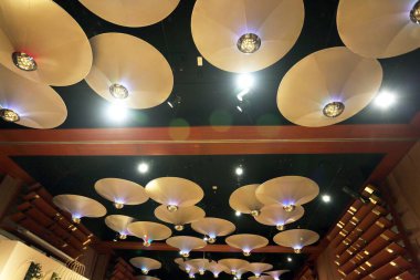 Modern lighting decorations on ceiling