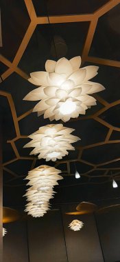 Modern lighting decorations on ceiling