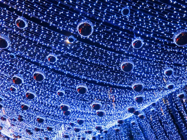 christmas decorations, beautiful hanging illuminated garlands