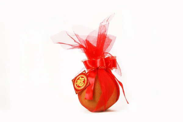 Fruit Wrapped Gift Chinese New Year Festival — Stock Photo, Image