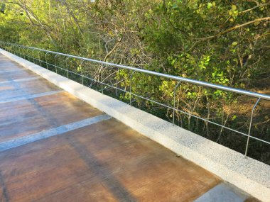 Parktaki köprünün güzel manzarası 