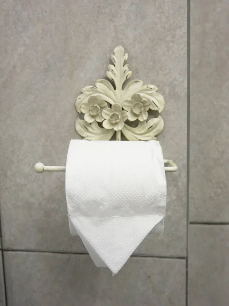 Tissue Paper Hanging Toilet —  Fotos de Stock