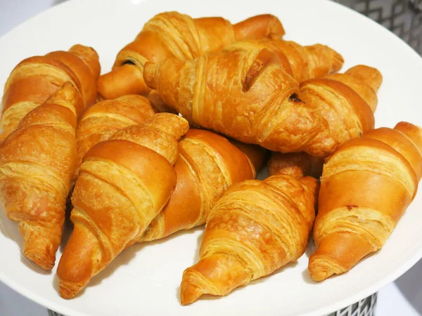 Delicious Fresh Baked Sweet Buns Close — Stock Photo, Image