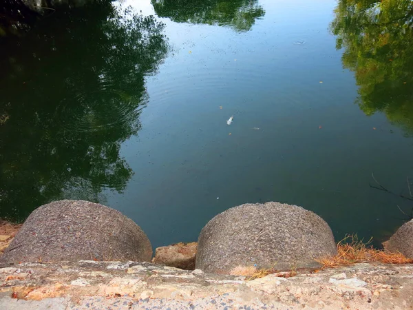 Krásný Výhled Jezero Parku — Stock fotografie