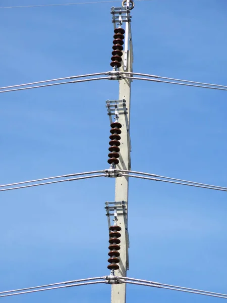 高電圧タワー電気パイロン — ストック写真