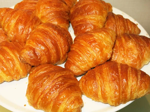 Delicious Fresh Baked Sweet Buns Close — Foto de Stock