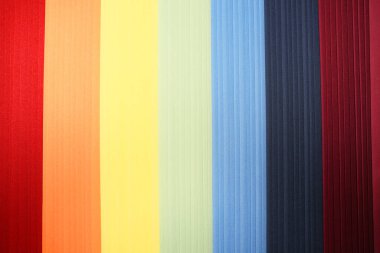 close-up view of bright curtains texture