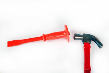 Metal equipment isolated in white background.