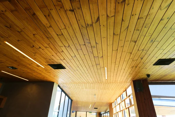 low angle view of decorative wooden ceiling