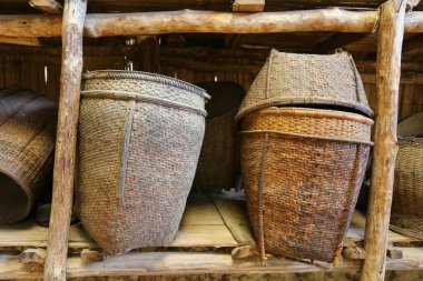 Thai local culture in vintage home.