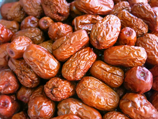 Close View Delicious Organic Dried Dates — Stock Photo, Image